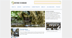 Desktop Screenshot of defensestandard.com